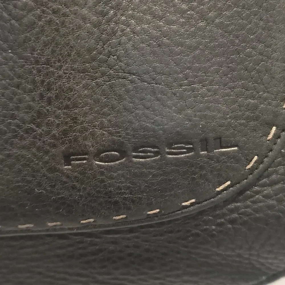 Vintage Fossil Pebbled Leather Hobo